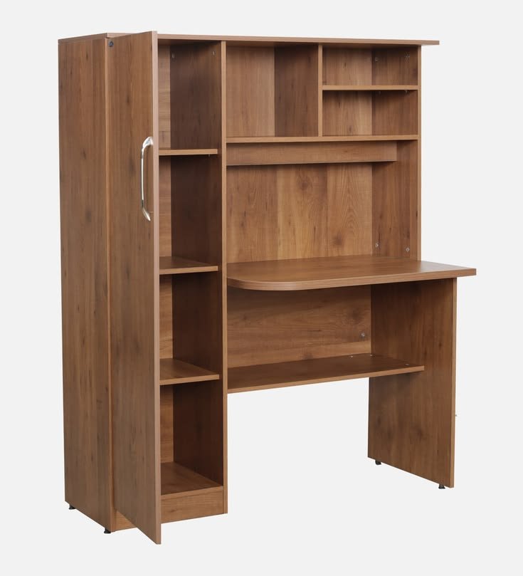 Study table with books shelves & cupboard